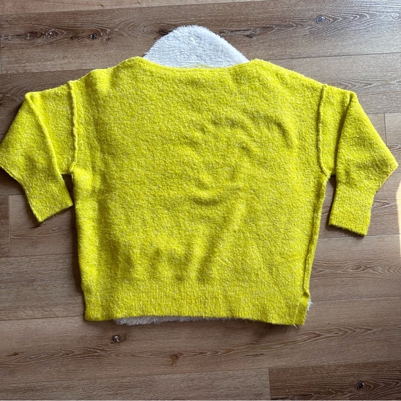 Free People Moira Sloucy Oversized Tunic in Citron Sun Size L - Picture 3 of 11